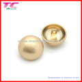 High Quality Pearl Gold Metal Mushroom Shank Button for Coat